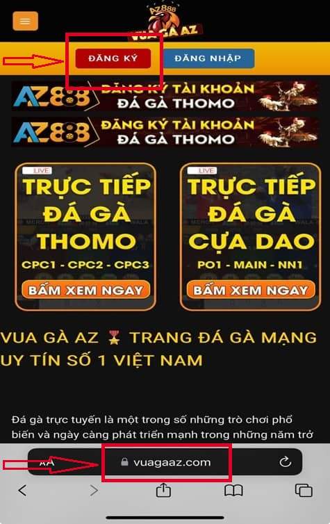 Truy cập vào trang chủ tại Vua Gà AZ Truy cập vào trang chủ tại Vua Gà AZ