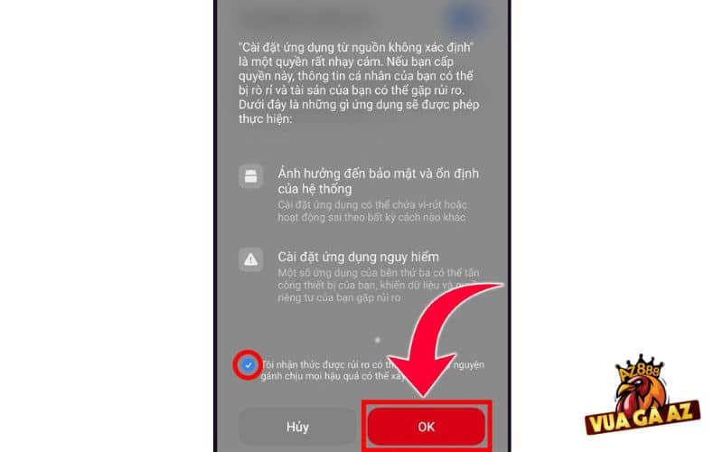 Bấm chọn OK để xác nhận lần cuối Bấm chọn OK để xác nhận lần cuối