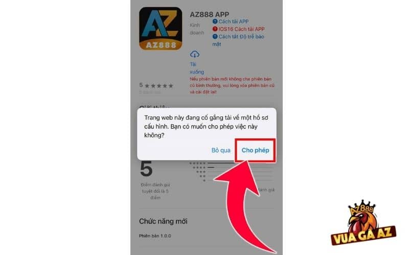 Cho phép thiết bị tải xuống ứng dụng Cho phép thiết bị tải xuống ứng dụng