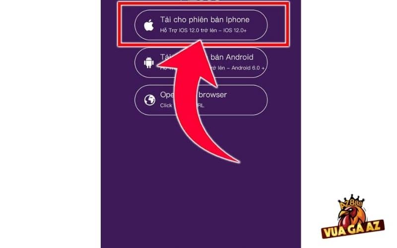 Chọn phiên bản cho Iphone để tải xuống Chọn phiên bản cho Iphone để tải xuống