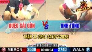 Trận 33 CPC1 24/7/2025 - Bướm Anh Quẹo 1 Dao Đá Điều 2 Dao Bỏ Chạy