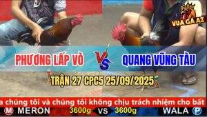 Trận 27 CPC5 25/9/2025 - Anh Phương Lấp Vò Và Anh Quang Vũng Tàu